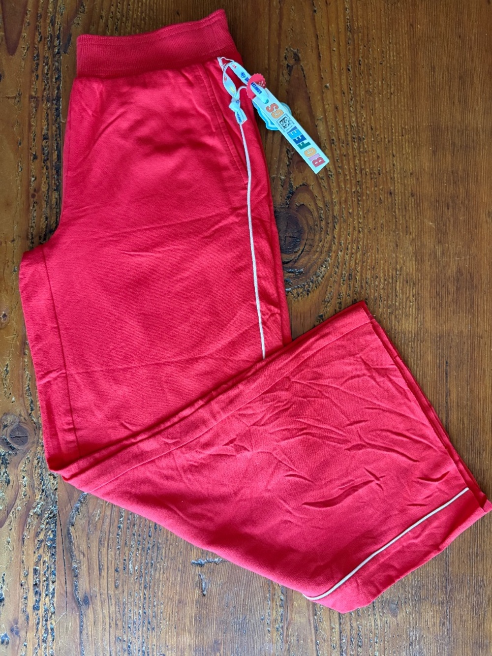 NWT Big Feelings by Alice + Olivia Wide Leg True Red Lounge Pants Size Small